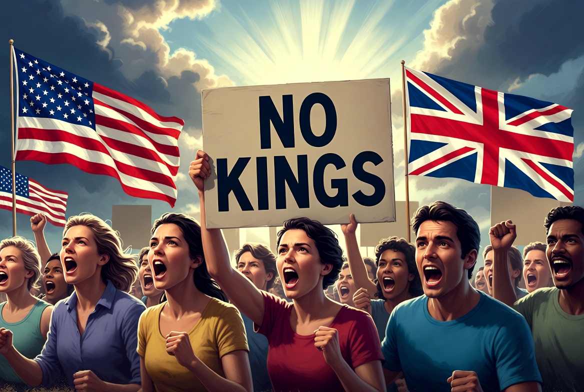 no kings protest US / UK